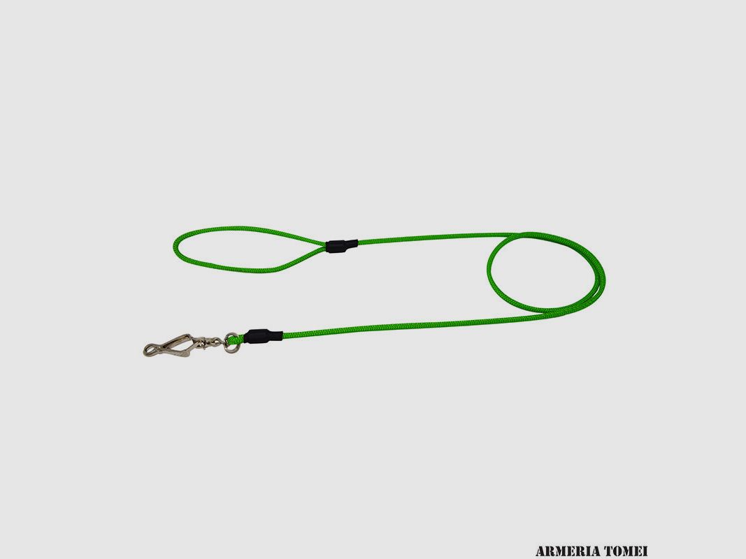 Laisse en cordon avec pince (vert) 130cm