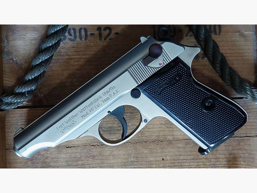 Walther PP chrome 9 mm PAK (PTB 620)
