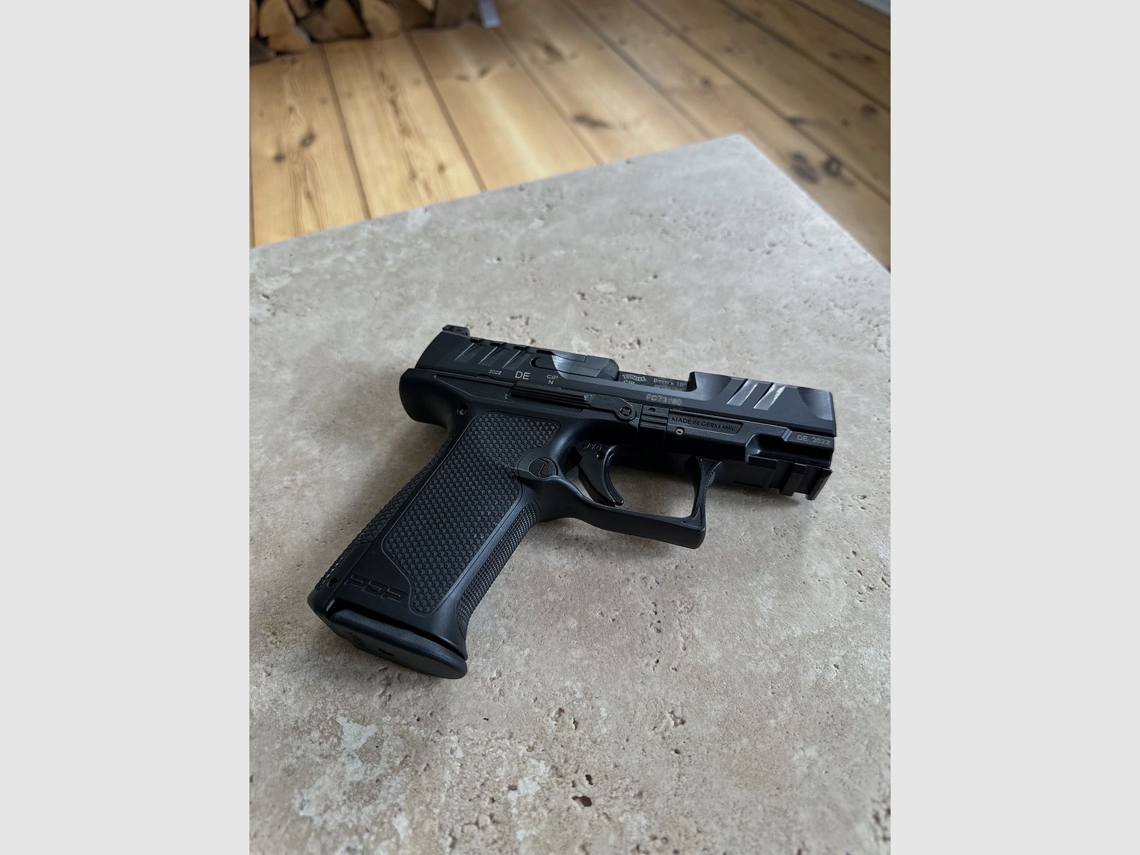 WALTHER PDP F-SERIES 3,5" AVEC CEINTURE TERRA B, HOLSTER BLACK TRIDENT ET SAC HELIKON TEX