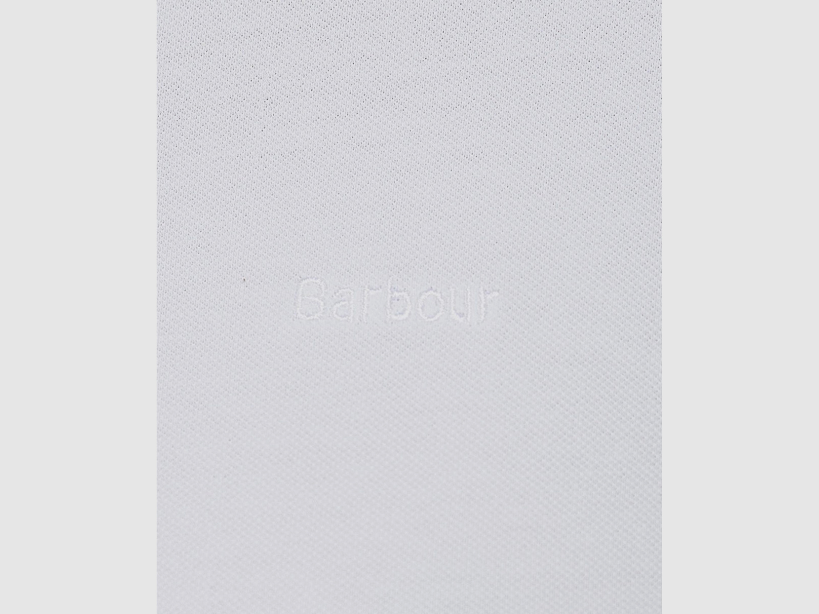 BARBOUR Portsdown Top Poloshirt Bianco/ Betulla Argento