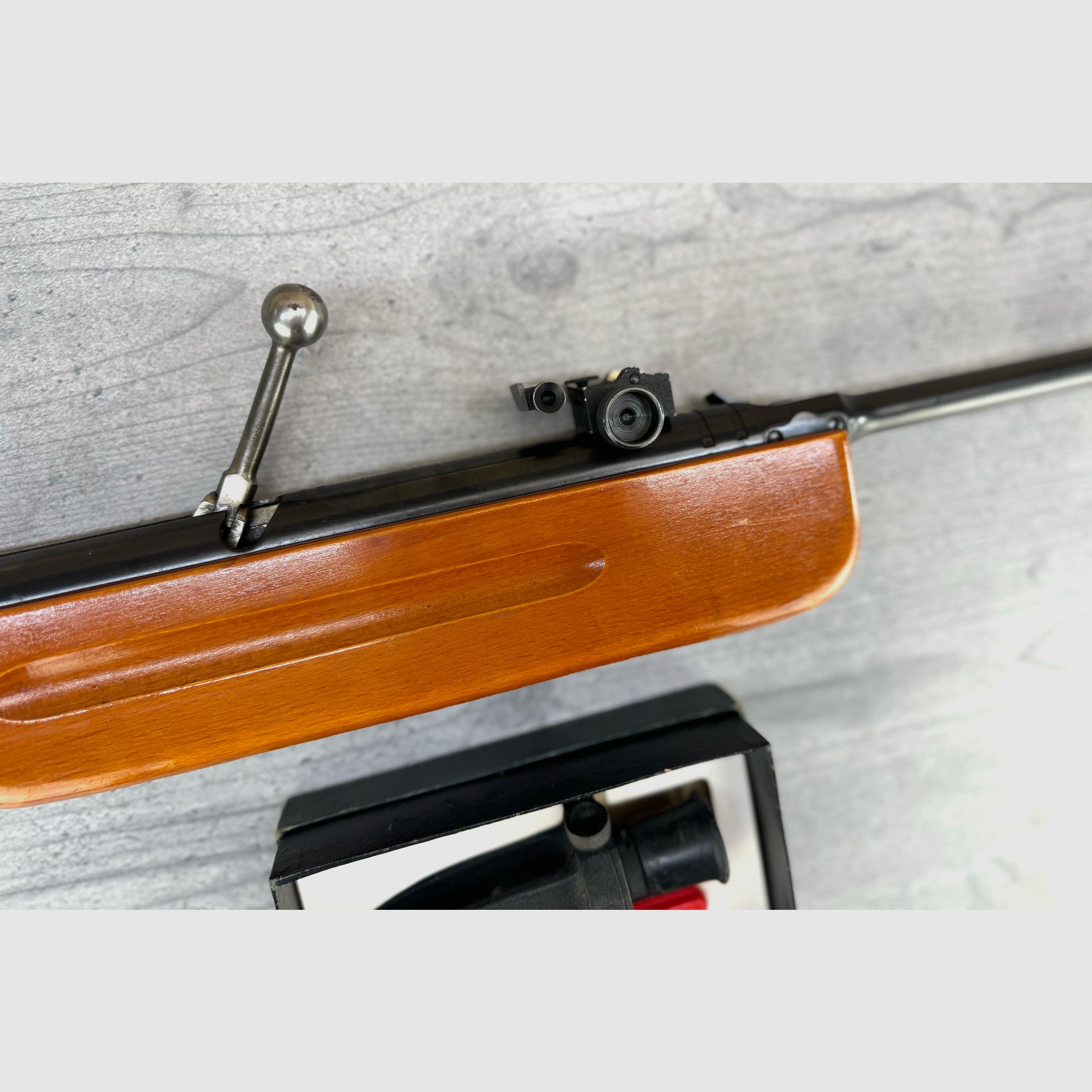Haenel Mod. 311 Luftgewehr 4,5mm Diabolo mit Original Diopter (+Set) und Kimme, Tragetasche