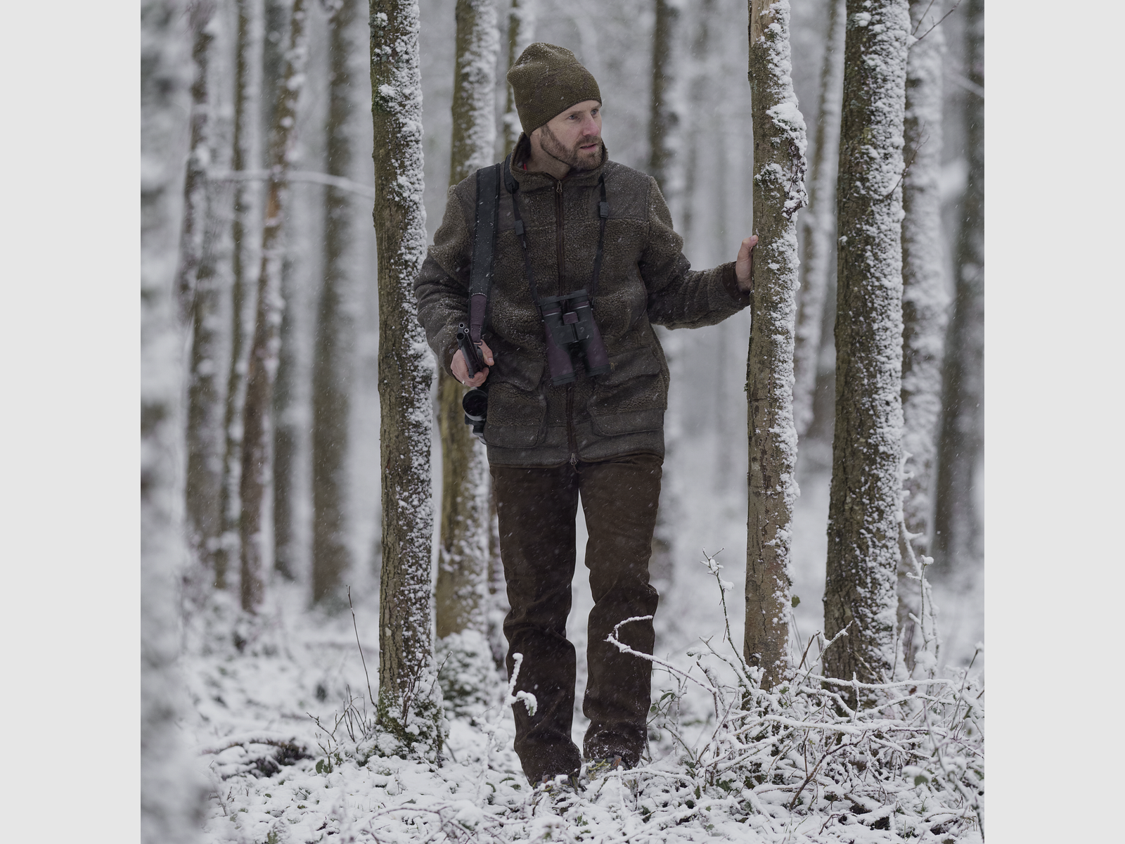 Blaser Pearl Beanie dark olive, immagine 5 di 5