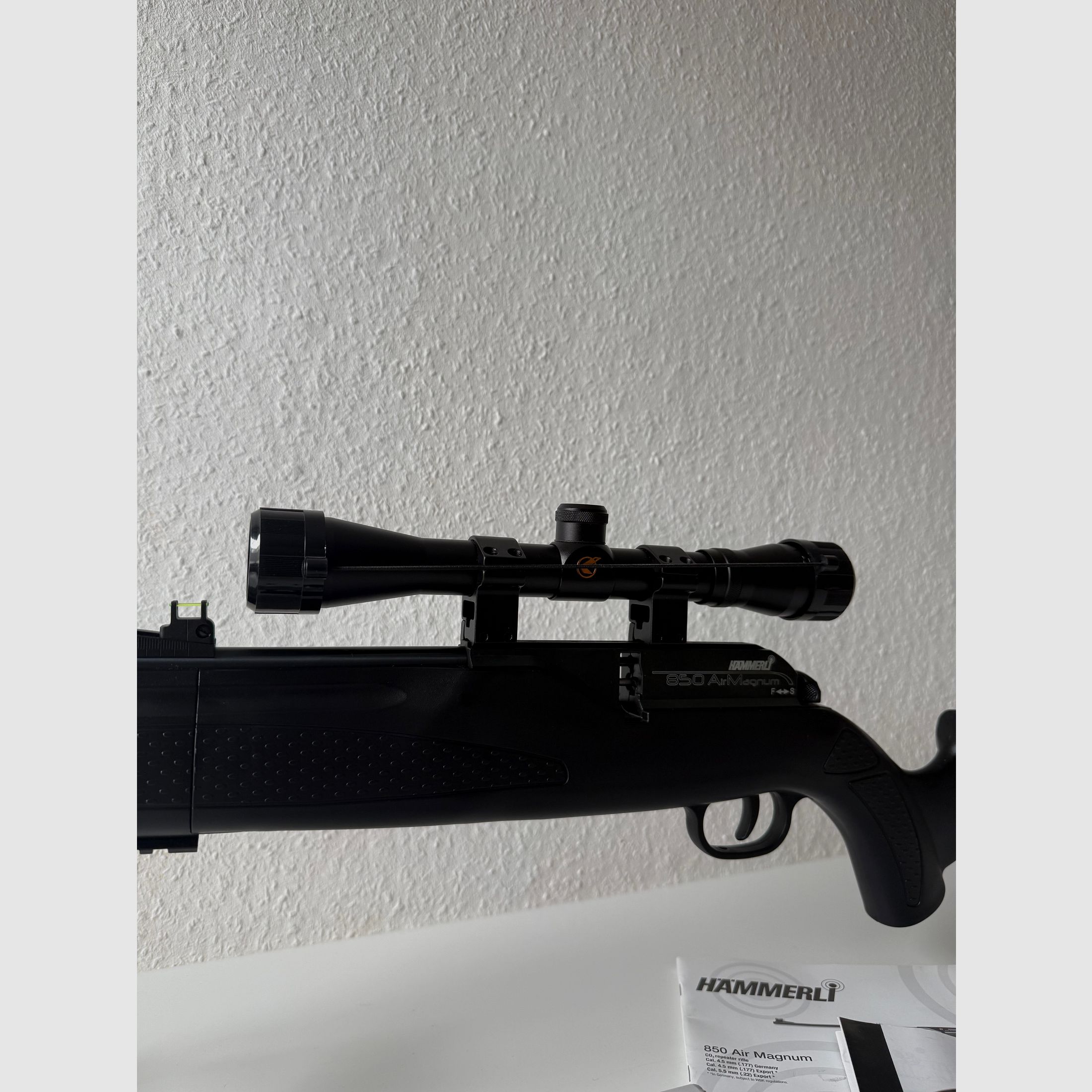 Hämmerli 850 AirMagnum + standaard + richtkijker + demper