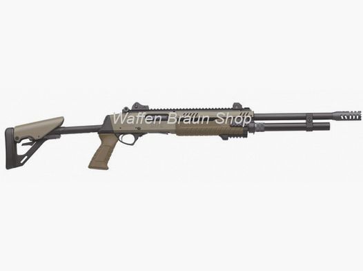 Fabarm PF STF12 12/76 Flat Earth Finish 56cm mit Telescopschaft