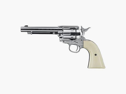 COLT CO2 Waffe Revolver SAA .45 5,5'' Nickel Kal. 4,5mm Diabolo (Ladehülse)