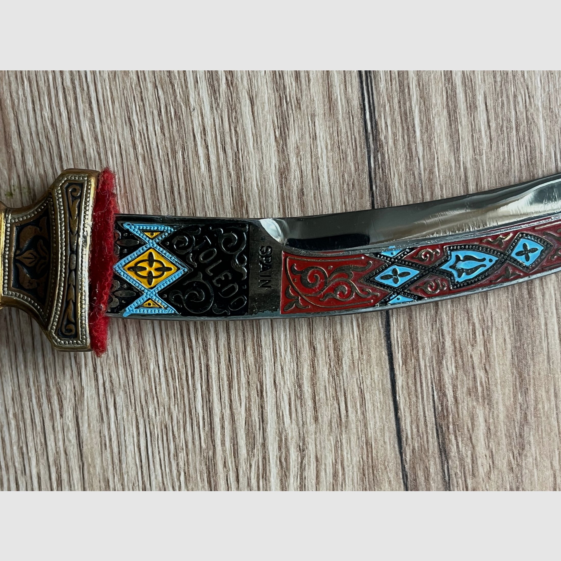 Cuchillo curvo vintage Toledo España