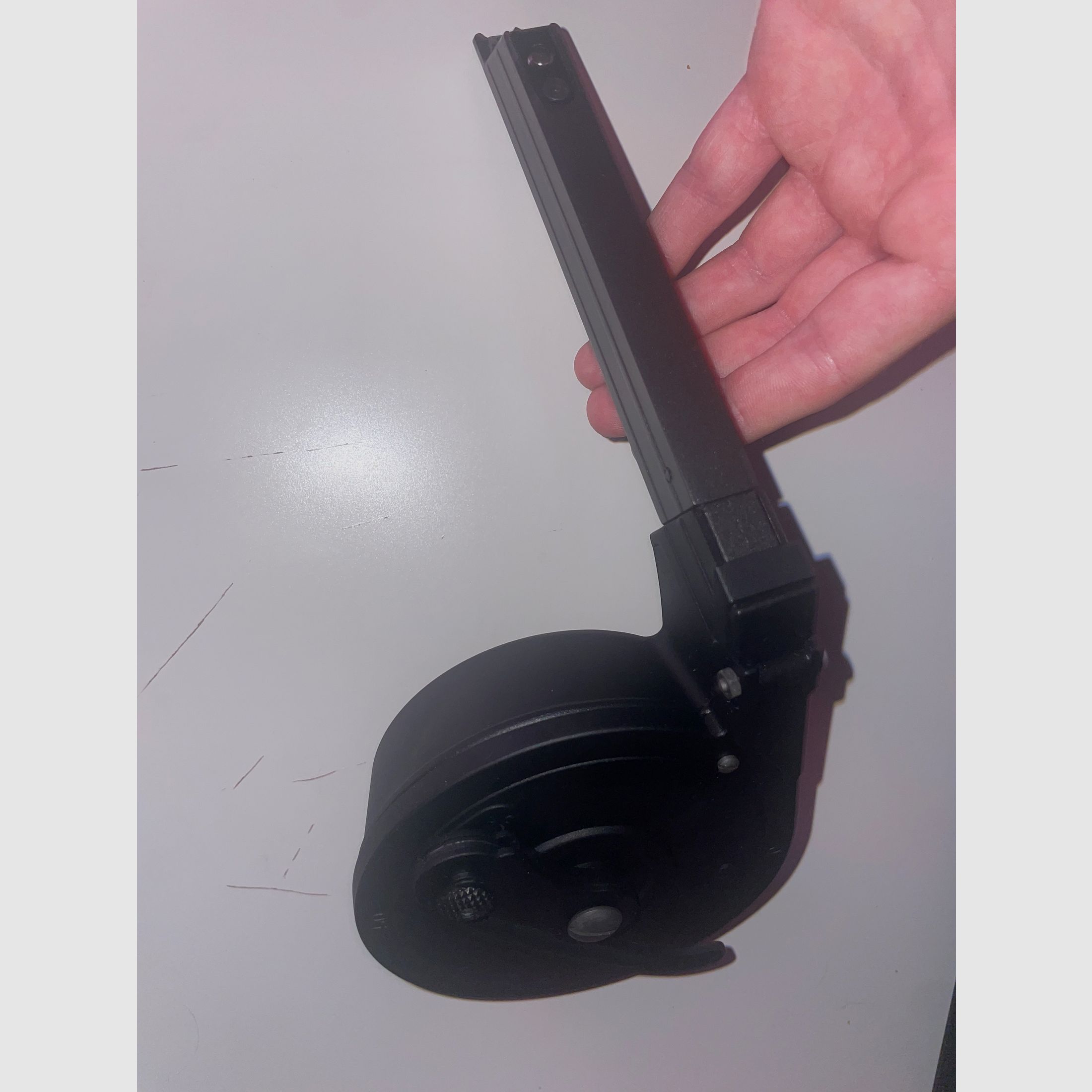 P08 GBB de WE, Drum Mag, Nuprol premium Gas Rojo