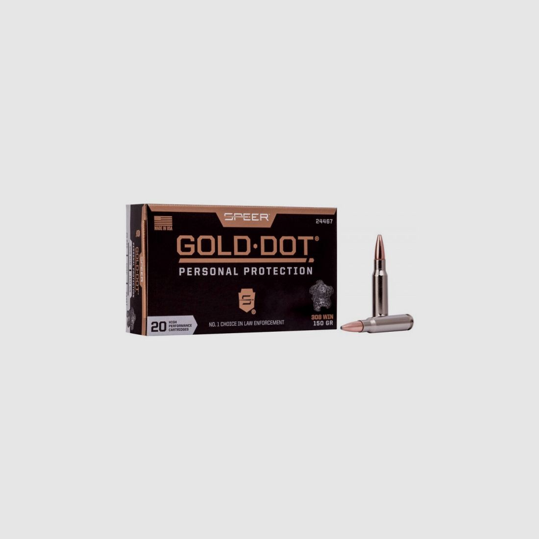 SPEER GOLD DOT - .308WIN 168 GRS - GDHP HOHLSPITZMUNITION - 20 SCHUSS