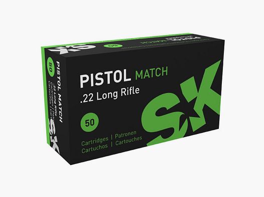 SK Pistol Match .22 LR Munition 50 Stück