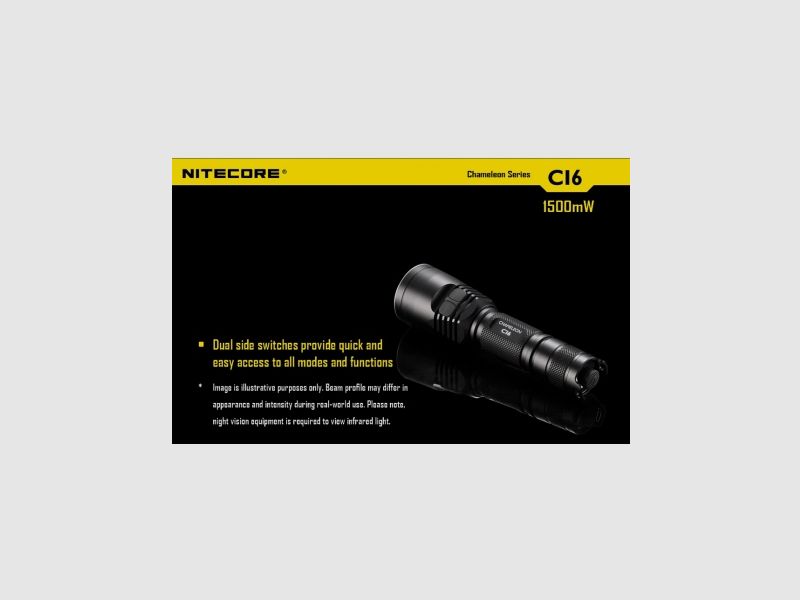 Nitecore CI6 Chameleon Taschenlampe mit Infrarot 440 Lumen, Bild 10 von 33