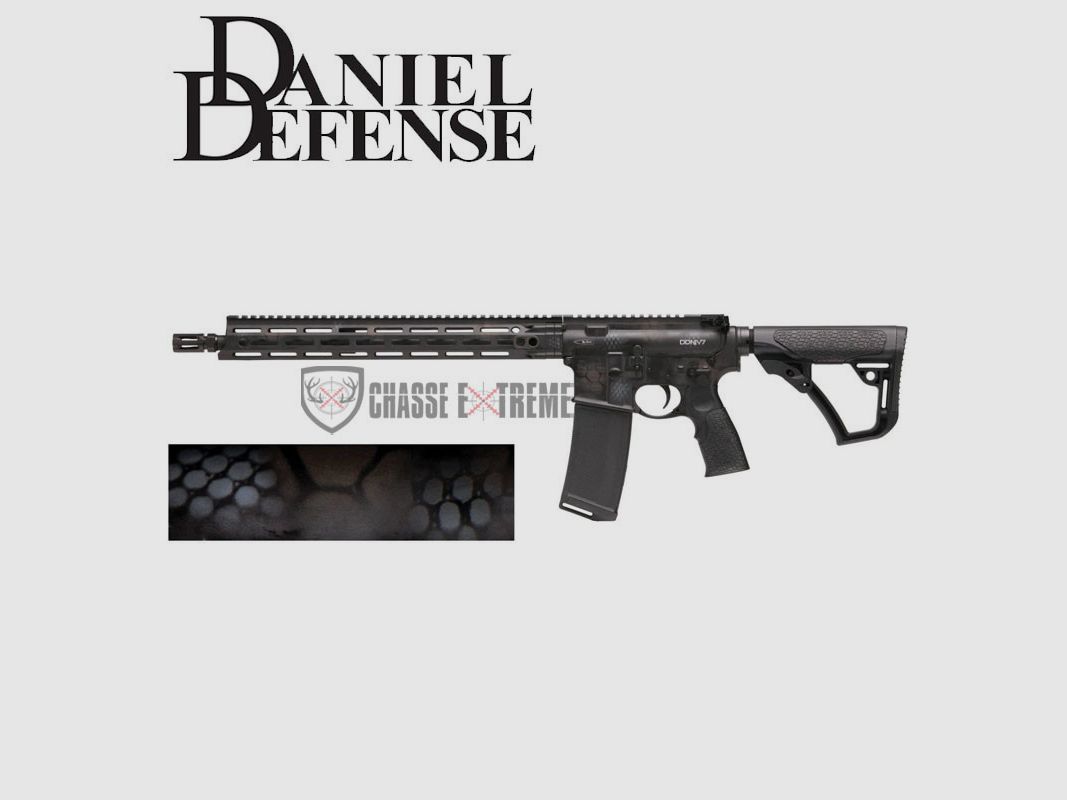 Carabine DANIEL DEFENSE M4 V7 PRO 18'' Cal 223 Rem Peau de serpent, image 1 sur 7