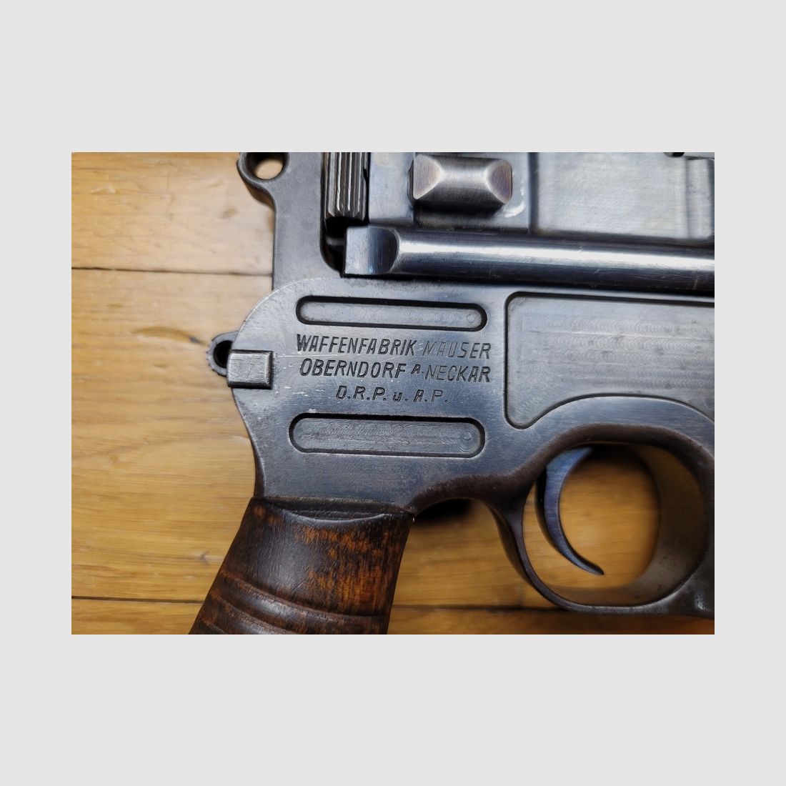Seltener Mauser C96 Pistol, Modell 1930 – Mauser-Fertigung für die Chinesische Revolution – Original Mauser Schaft-Holster – 10 Schuss im Kaliber 7,63 Mauser – Wunderschönes Stück!, Bild 9 von 22