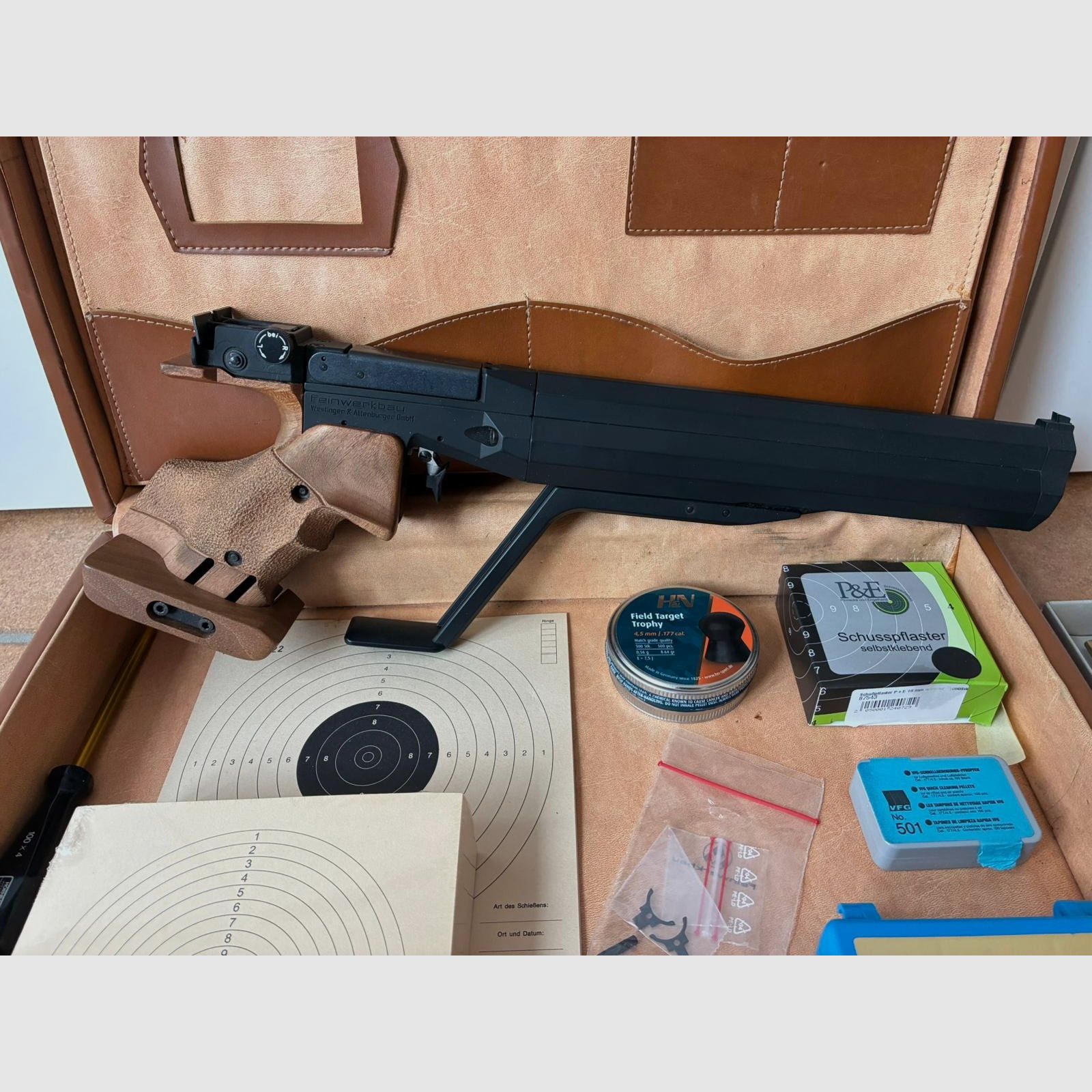 Feinwerkbau Mod.100 pistola de aire set completo