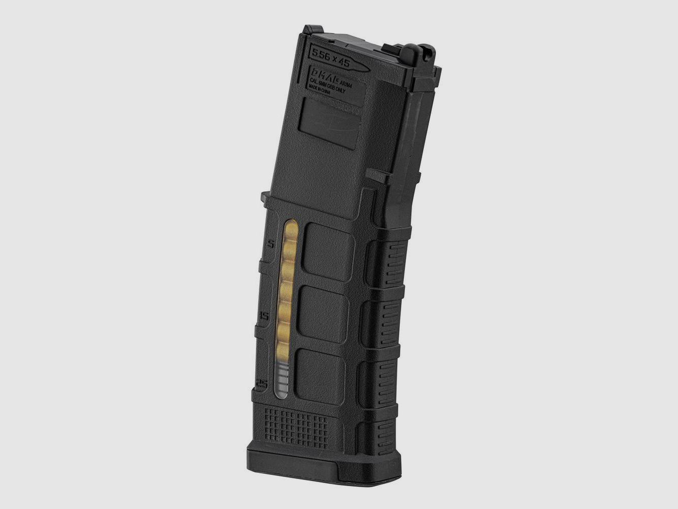 Gas-Magazin Double Eagle für GBBR N4 MWS Gen 3 Noveske - Schwarz - Hohe Kapazität - Zuverlässige Leistung im Airsoft, Bild 1 von 5