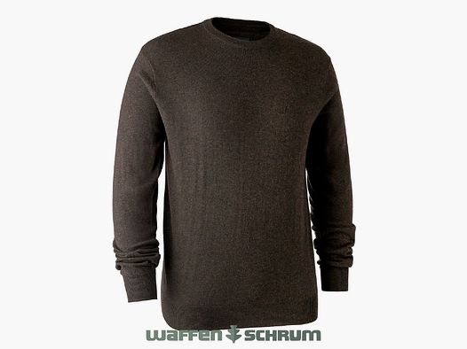 Deerhunter Pullover Kingston m. O-Hals Dark elm