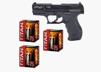 Set de fuegos artificiales Walther P99 pistola de fogueo