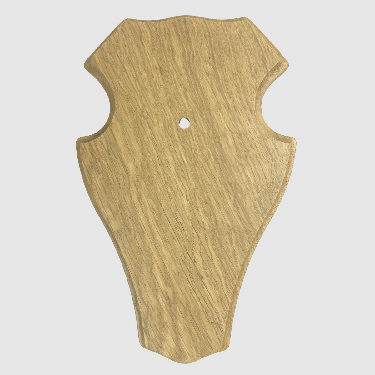 Horn board deer 18x11 cm light round without pine compartment