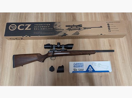 CZ 457 Varmint en .22 WMR, avec UTC 4-16x44 Accushot, rail Picatinny CZ