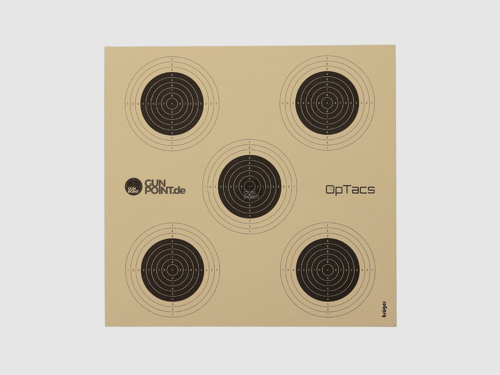 Air rifle target 14 x 14 cm with 5 mirrors - various packaging