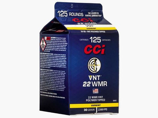 CCI VNT 30grs 125St .22wmr