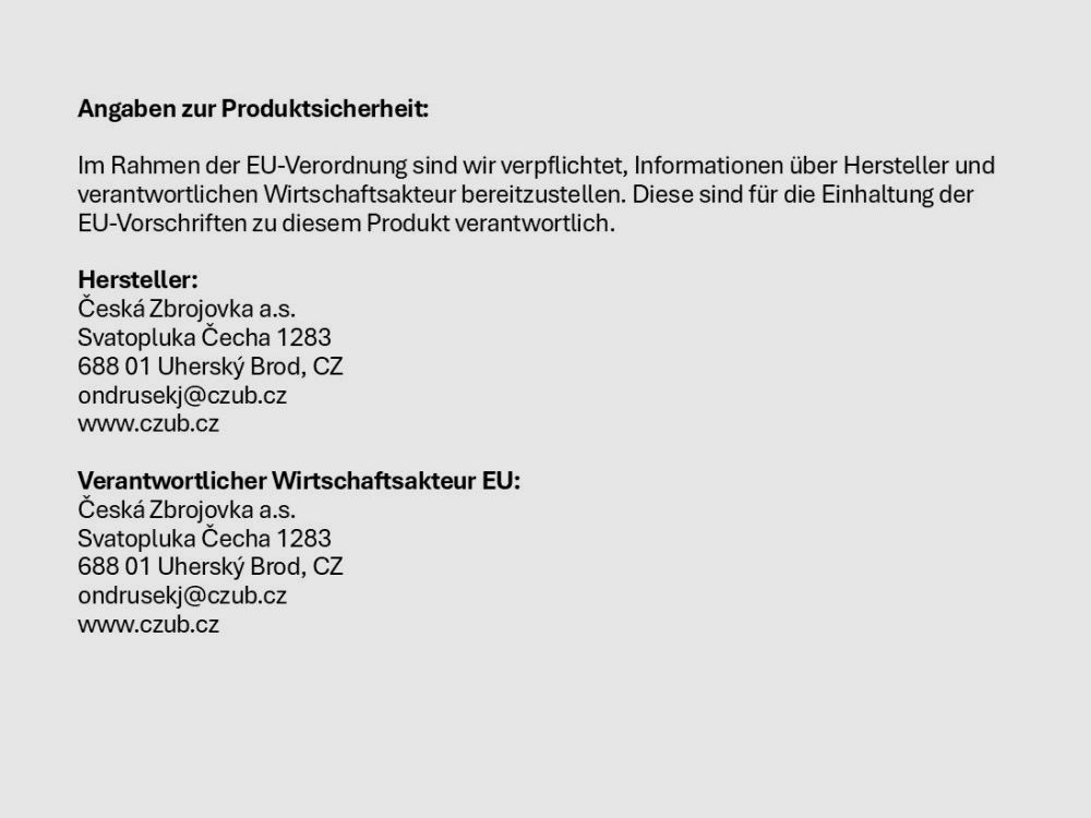 CZUB Rep.Büchse 7,62x39 CZUB CZ 600 Trail, 412mm freischwingender Lauf (M15x1)/ Schubschaft