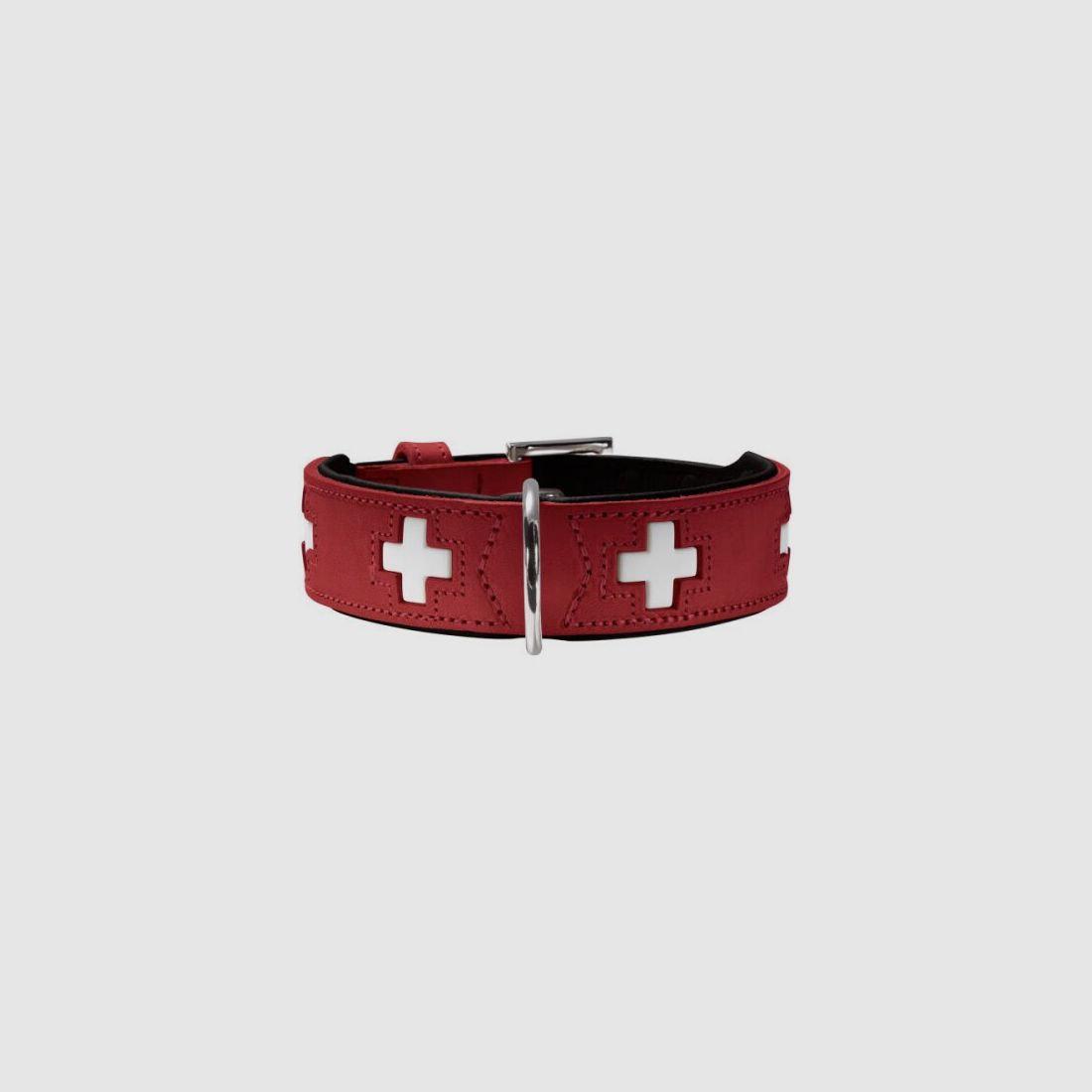 Hunter Halsband Swiss Rot/Schwarz L-XL (70)