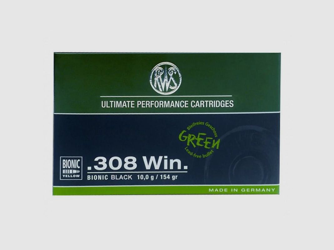 AMUNICJA 308 WIN RWS BIONIC BLACK 10G