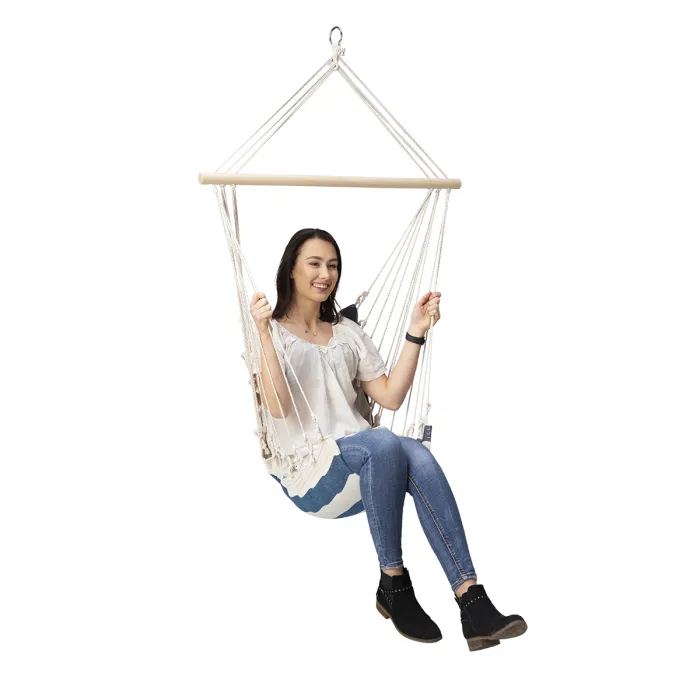 NC3101 Hanging Chair White-Blue Nils Camp, image 10 of 10