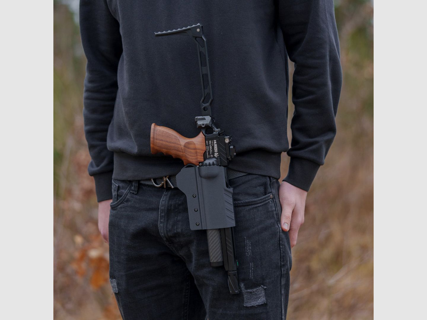 HOLSTER for HUBEN GK1 | Air Pistol Holster | + two belt clips