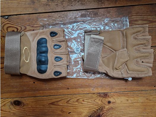 Handschuhe taktisch braun, Größe M,    NEU