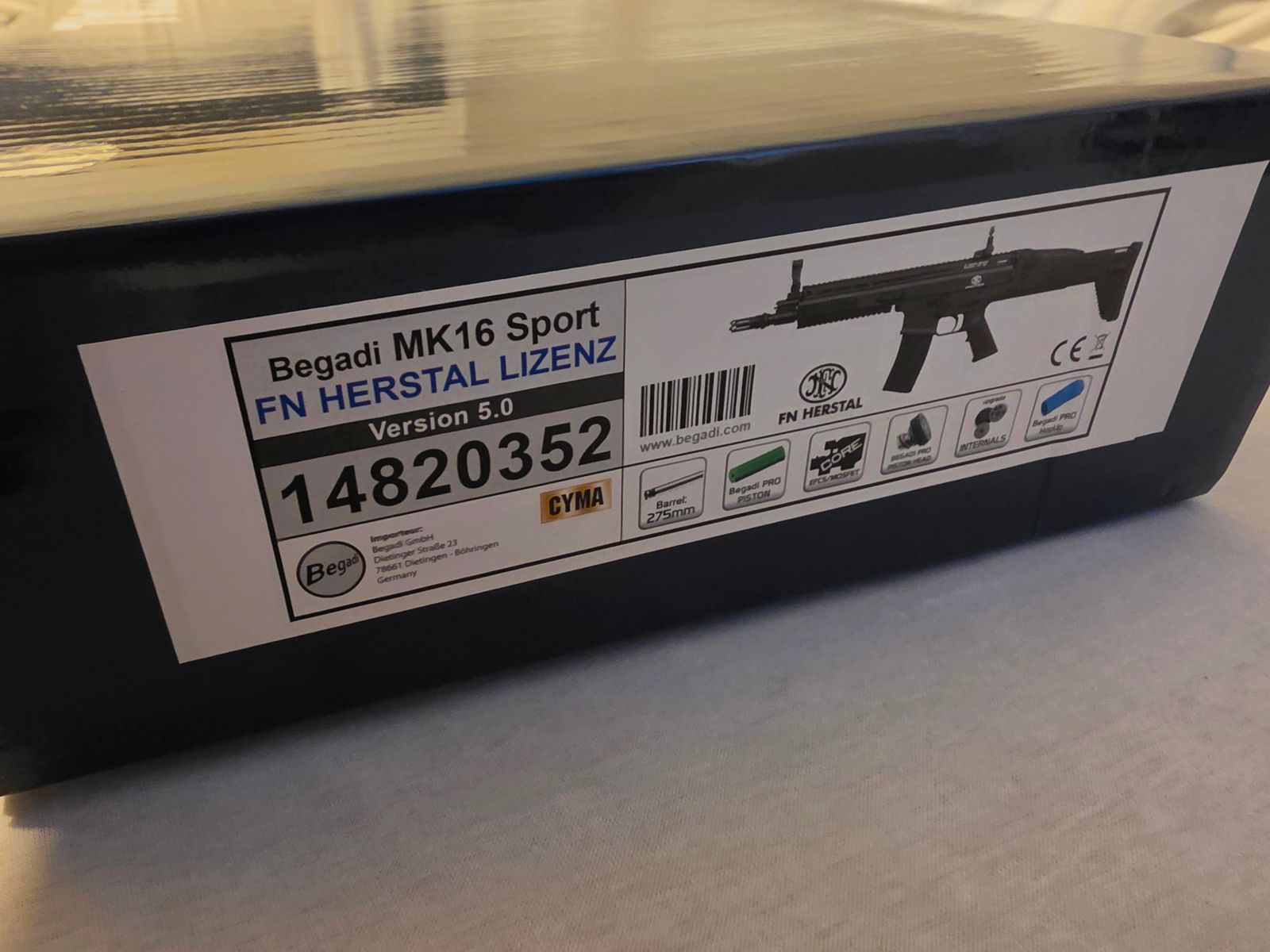 Begadi MK16 Sport (FN SCAR-L) Metall S-AEG – FN Lizenz – Reddot im ACOG-Style & Garantie