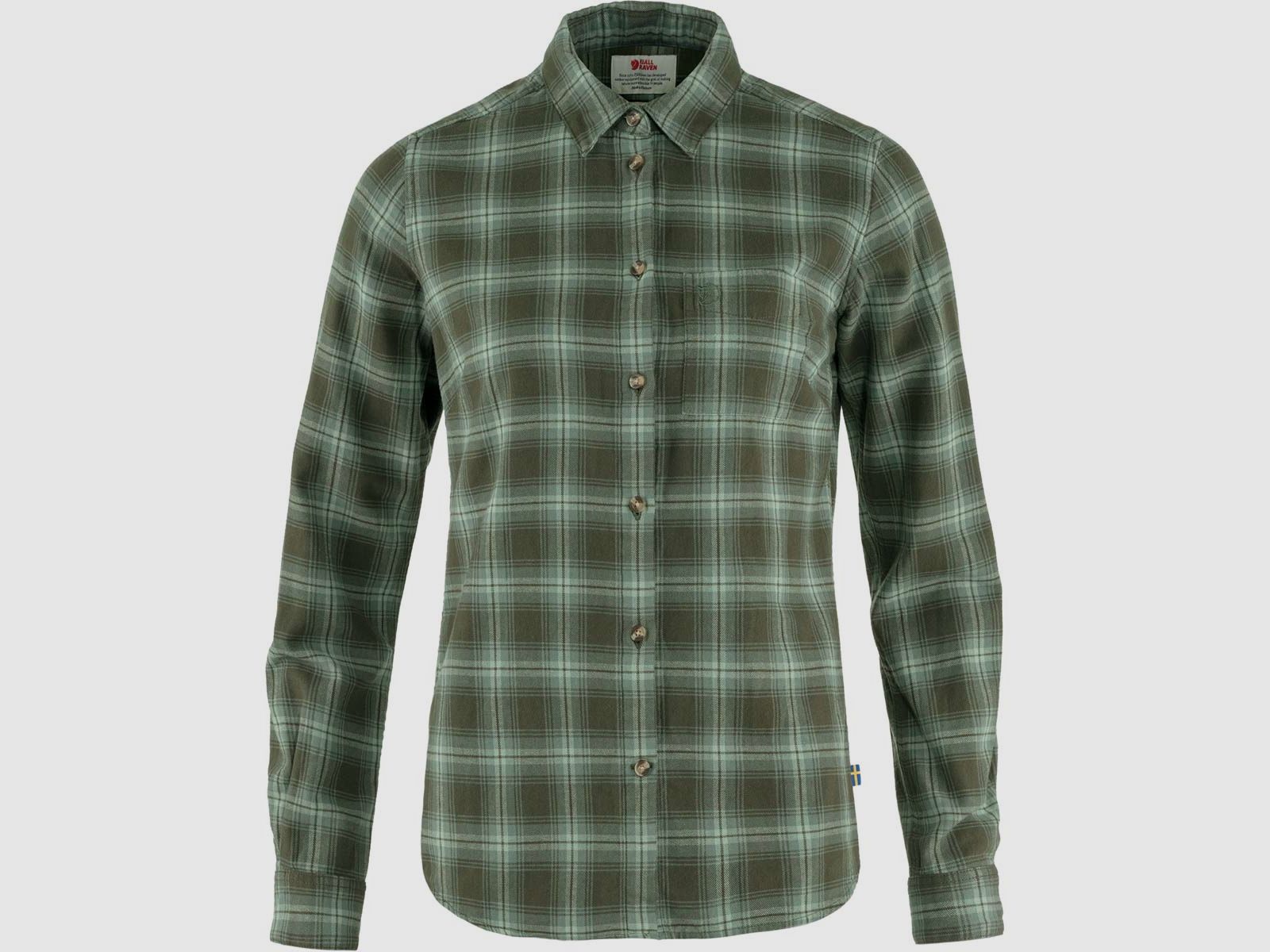Fjällräven Bluse Övik Flannel Deep Forest/ Patina Green