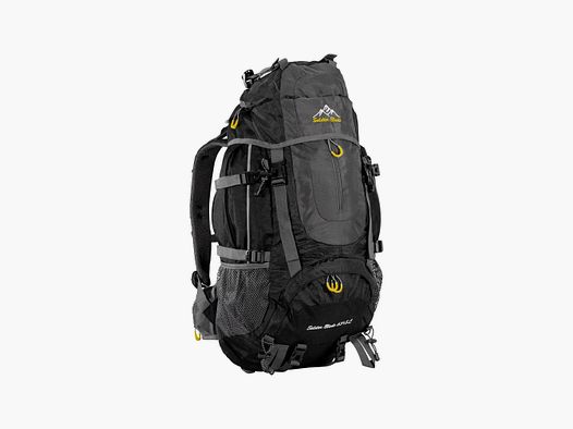 Diverse Rucksack Soldier Blade 65 + 5 L schwarz mit Solarbatterie