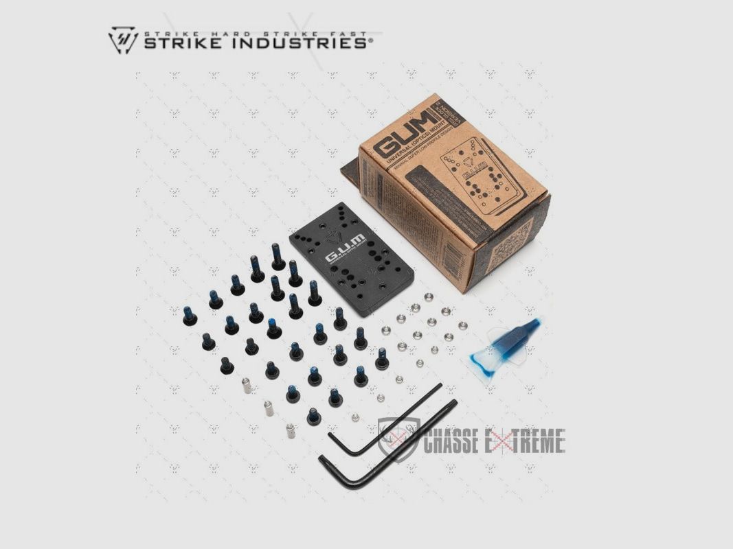 Platine Red Dot Universelle Dovetail Glock STRIKE INDUSTRIES G.U.M, image 2 sur 5
