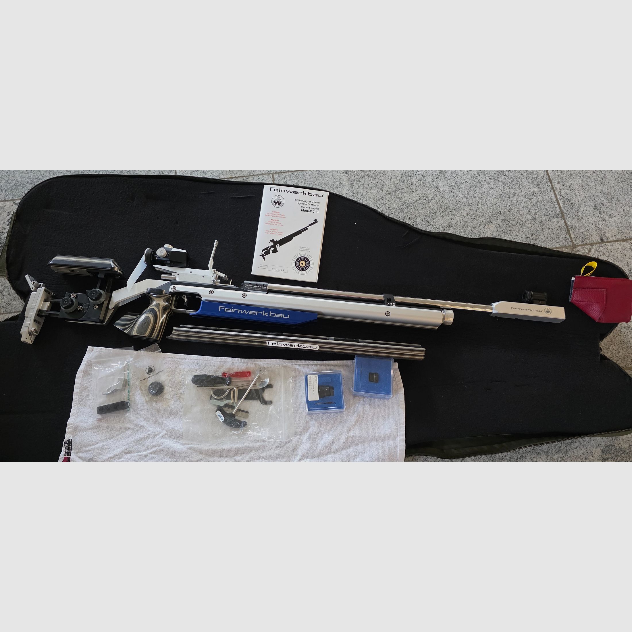 Matchluftgewehr FWB 700 Alu Aufgelegt (Rechts/Gr. M) – Sehr guter Zustand – Komplettset & Originalbelege, Bild 1 von 10