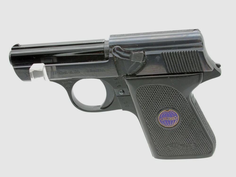 Walther Armi Sportive e per Forze dell'Ordine Walther Pistola Tascabile TP Calibro 6,35 Marrone.