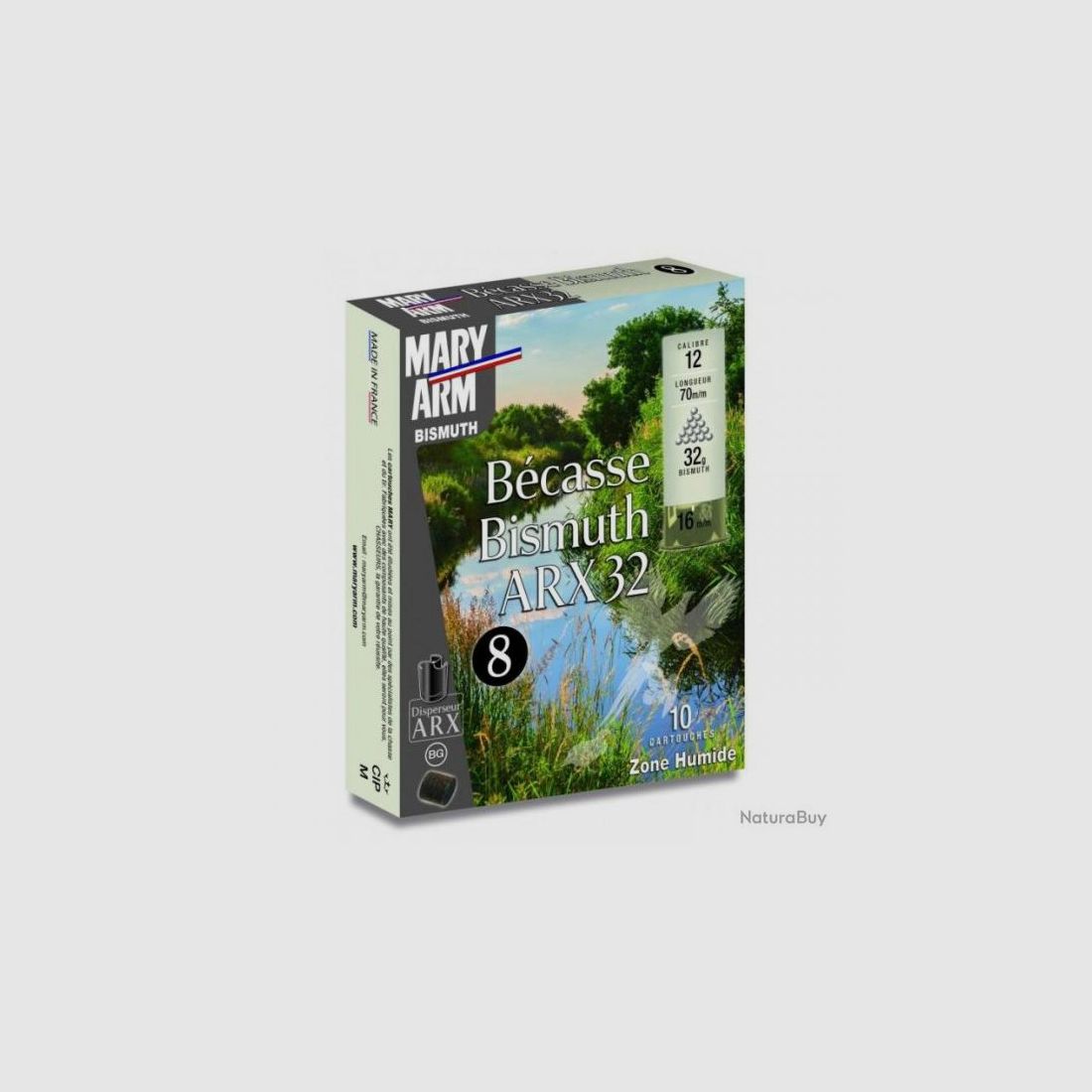 Box of 10 Cartridges Mary Arm Bismuth 32 ARX Caliber 12 - 32GR - BG - PB 8