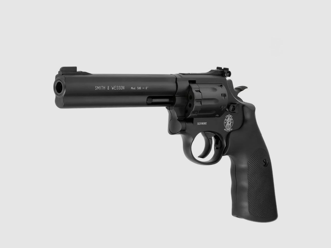 Smith & Wesson 586 Co2 Revolver - 6 Zoll brüniert 4,5 mm Diabolo, Bild 3 von 6