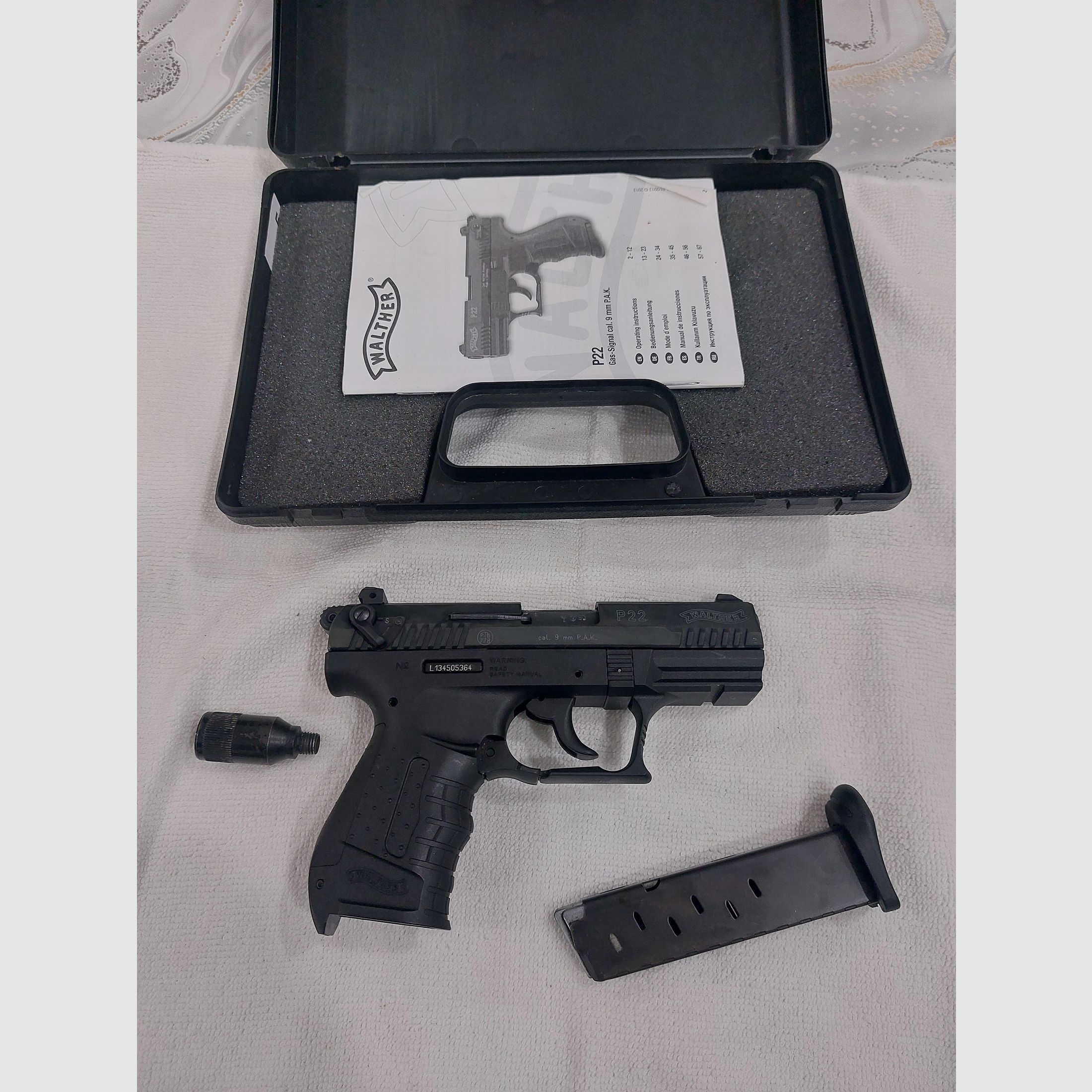 Walther P22 Ready Schreckschuss Pistole 9mm P.A.K. brüniert