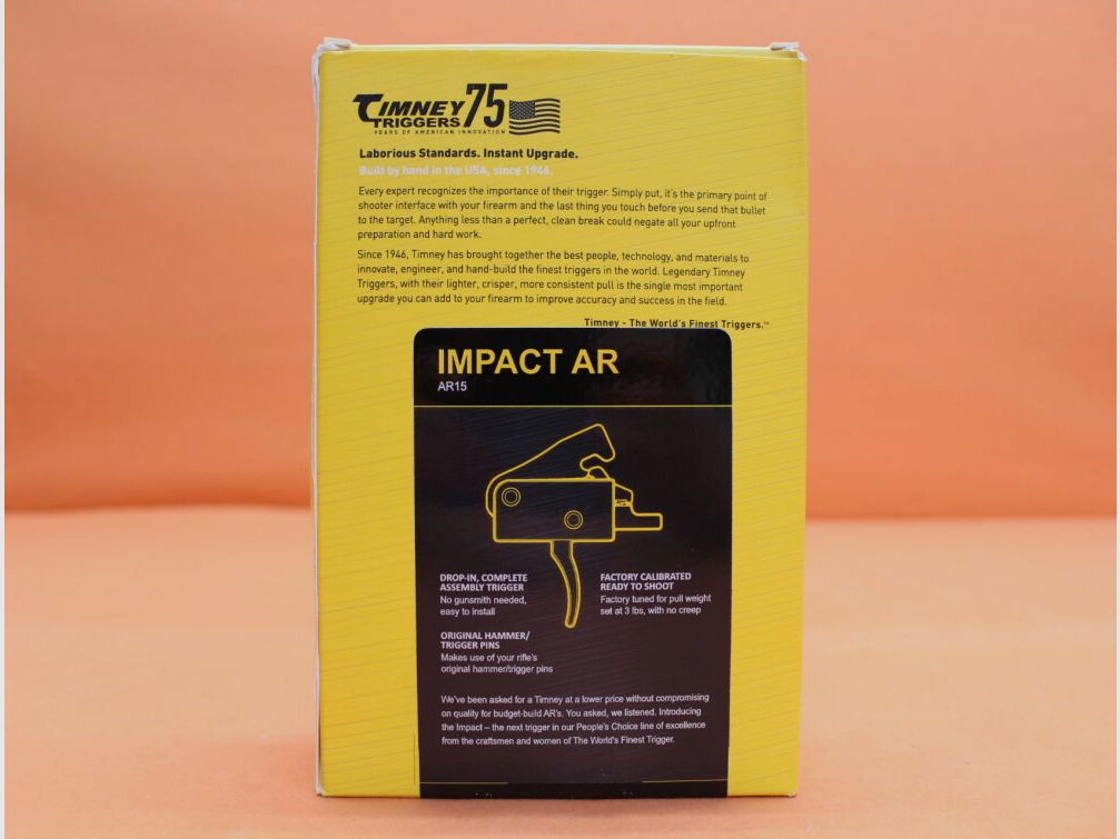 Timney @AR-15: Trigger Assembly Single-Stage Timney 3,5lb IMPACT AR Small Pin .154"/ ca. 15,9N