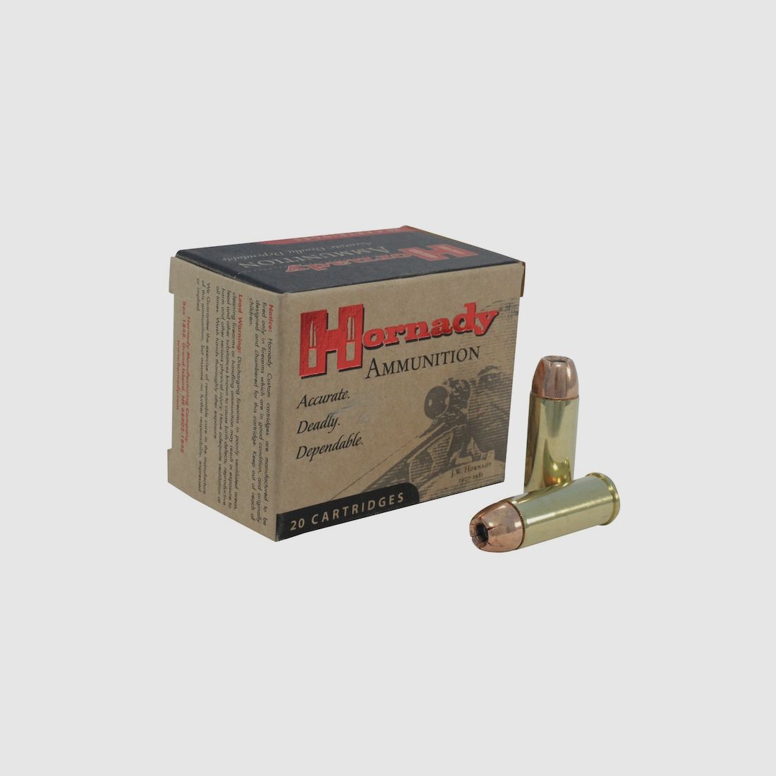 Hornady Custom .480 Ruger 325GR XTP MAG 20 patronen