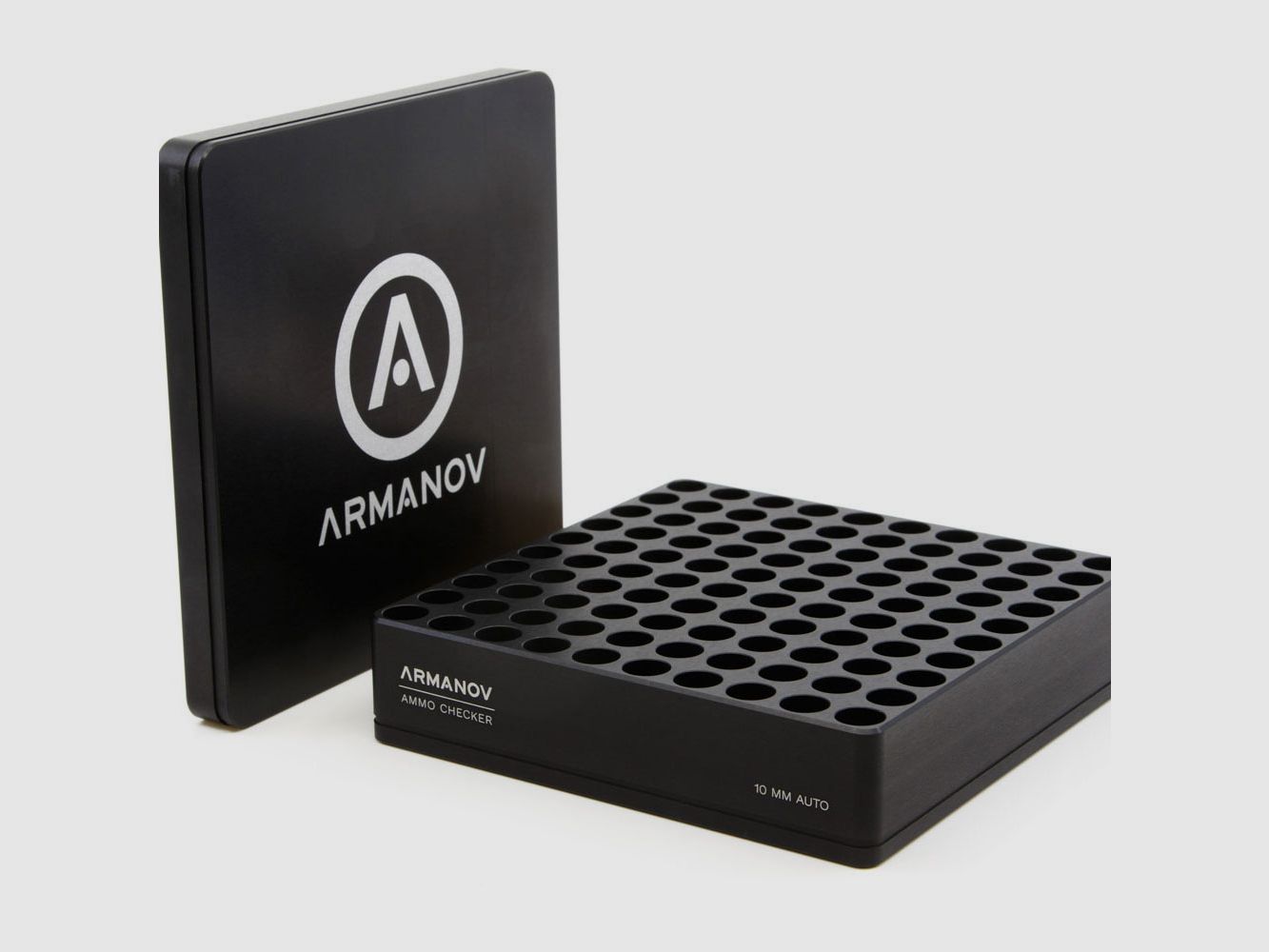 ARMANOV Boîte de jauge avec couvercle rabattable – 100 Cartouches – 10 mm Auto, image 1 sur 2