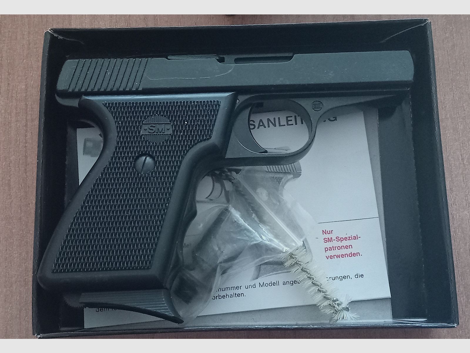 Seltene Rhöner SM 80 im Kal. 8 mm Knall/ PTB 267 mit Verpackung!