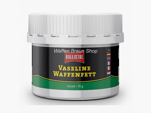 BALLISTOL Vaseline Waffenfett Harz- und säuefreies Waffenfett aus feinster, weißer Qualität zum Einf
