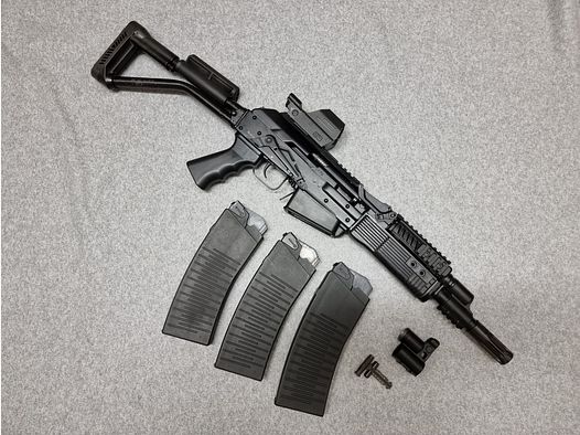 Molot Vepr 12-E Politie - kal. 12/76 - compacte zelfladende shotgun in Kalashnikov-stijl met insteekmagazijnen