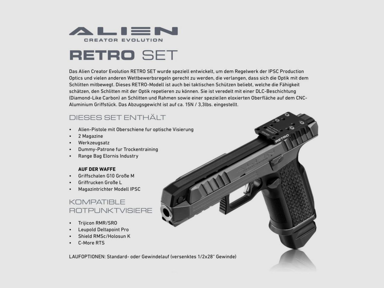 Lauge Arms Alien Creator Modell 2024 9mm Luger