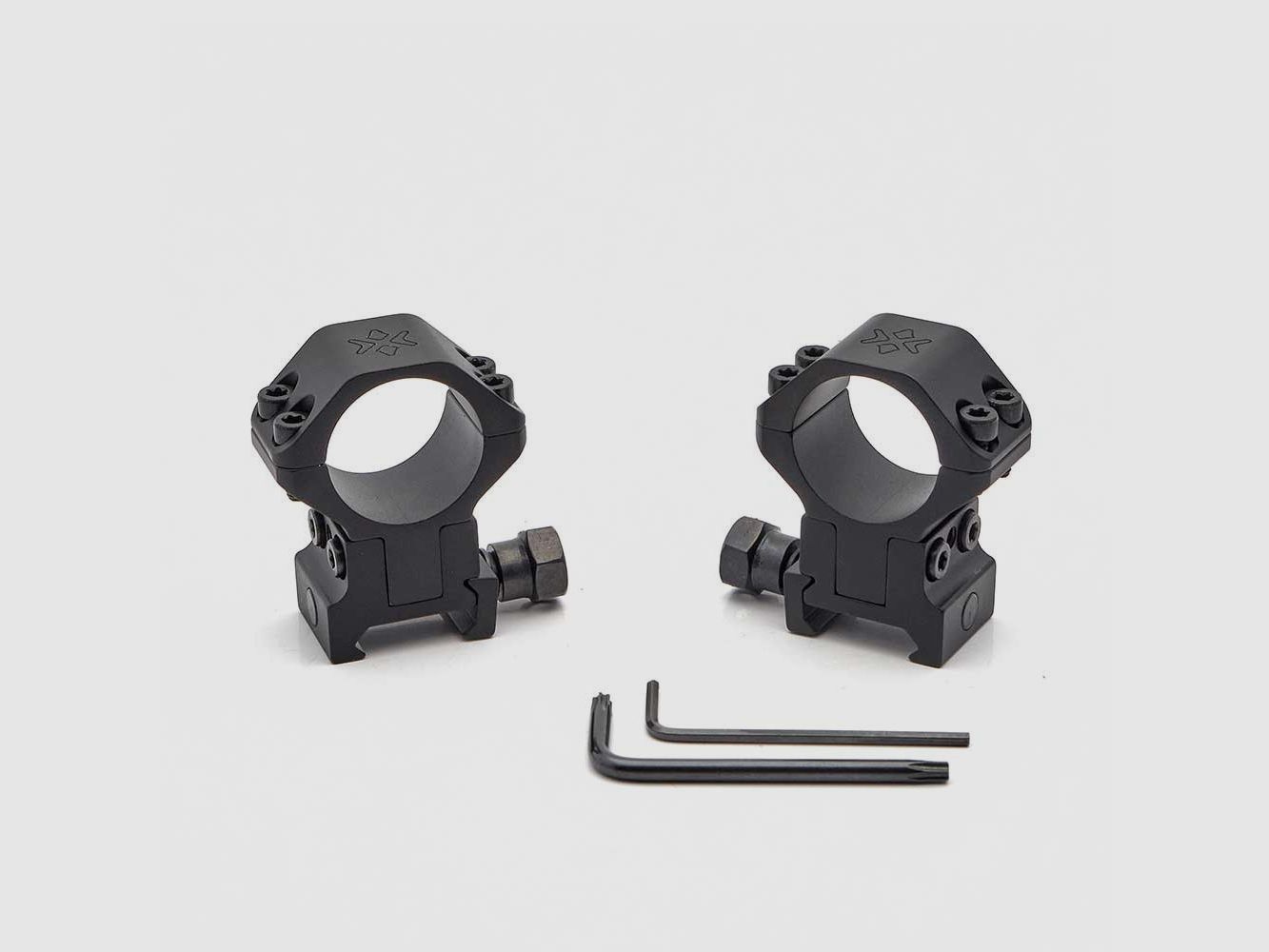 Vector Optics XASR-2510 X-ACCU Anelli Picatinny di altezza regolabile 25,4 mm e 1 pollice, immagine 1 di 3