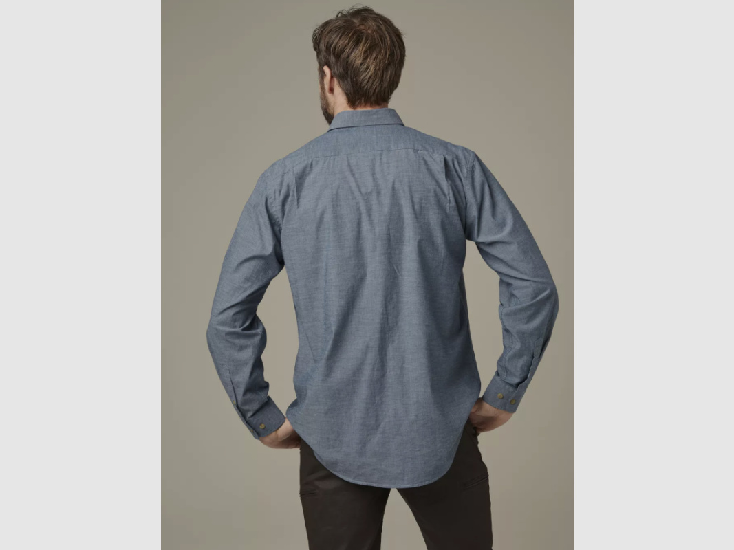 Chevalier Herren Hemd Camp Chambray BD LS