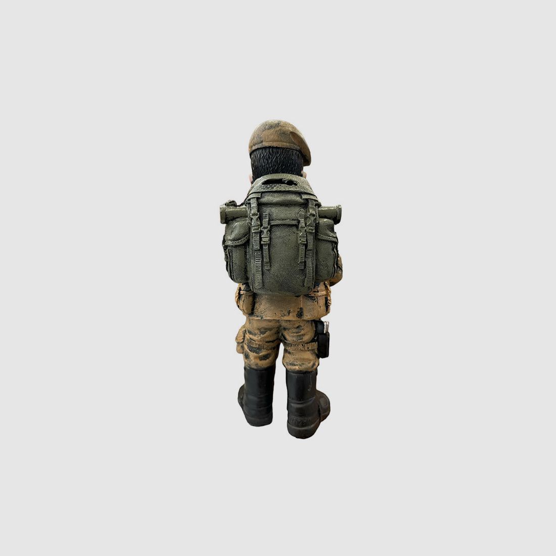 STATUETTE SOLDAT AMERICAN CORPS MINIGUN 29CM, Bild 2 von 2