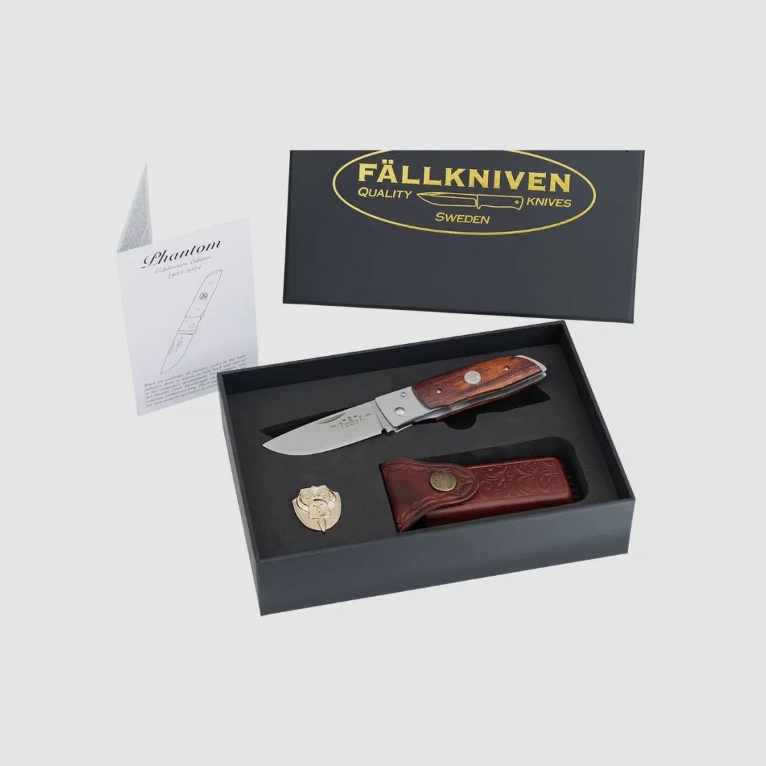 Fallkniven Phantom - 40. Jubiläumsmodell - Elmax - Desert Ironwood - Lederholster, Bild 7 von 15